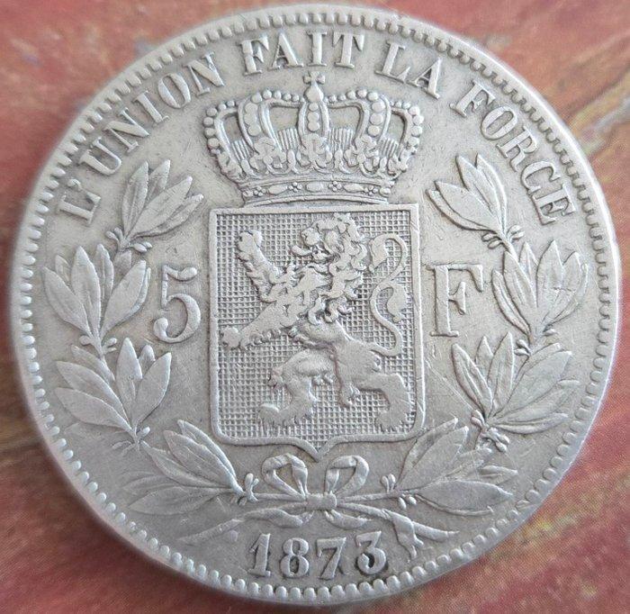 België. Leopold II. 5 Francs 1873 (Zonder minimumprijs), Postzegels en Munten, Munten | Nederland