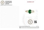 Verlovingsring - 18 karaat Geel goud - 1.36ct. tw. Smaragd -, Sieraden, Tassen en Uiterlijk, Antieke sieraden