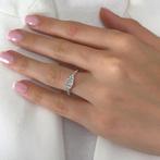 Ring - 18 karaat Witgoud - 1.01ct. tw. Diamant (Natuurlijk), Sieraden, Tassen en Uiterlijk, Ringen, Nieuw