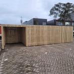 Fietsenstalling overkapping houten ombouw