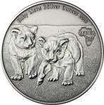 Ghana. 20 cedis 2013 Baby Löwen Antik-Finish, 3 Oz (.999), Postzegels en Munten, Munten | Europa | Niet-Euromunten