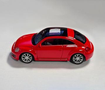 Schaalmodel VW de Kever (schaal 1:43, ca. 10x4x3 cm, rood) beschikbaar voor biedingen