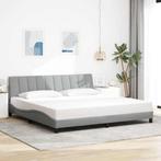 vidaXL Bedframe zonder matras Hanko stof lichtgrijs, Verzenden, Overige maten, 200 cm, Nieuw