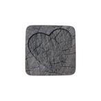 onderzetter boomstam grijs hartjes 10x10cm (6)*, Verzenden, Nieuw