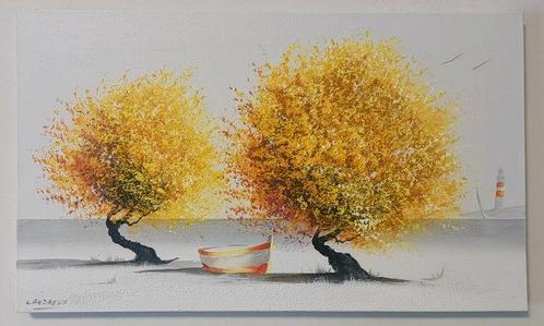 Andrea Candreva (XX) - Attesa dorata, Antiek en Kunst, Kunst | Schilderijen | Klassiek
