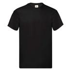 12 Zwarte Fruit of the Loom Heren T-shirts - Ronde hals-XXL, Verzenden, Nieuw