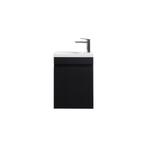 Fonteinmeubel Yuki 40cm mat zwart inclusief wastafel glans, Verzenden, Nieuw