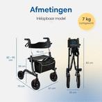 2dekans | SafeLife Rollator – Verstelbaar, Opvouwbaar & Met, Ophalen of Verzenden, Zo goed als nieuw