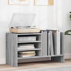 vidaXL Platenkast Grijs Sonoma 78.5 x 35 x 45 cm Bewerkt, Huis en Inrichting, Woonaccessoires | Cd- en Dvd-rekken, Verzenden, Nieuw