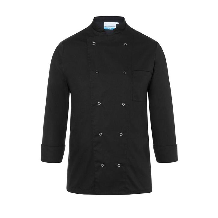 GGM Gastro | KARLOWSKY | Koksjas Basic - Zwart - Maat: 4XL |, Huis en Inrichting, Keuken | Textiel, Zwart, Nieuw, Overige typen