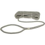 14mm x 15m Landvast met Lus Deluxe Polyester Wit-Zwart, Ophalen of Verzenden, Nieuw