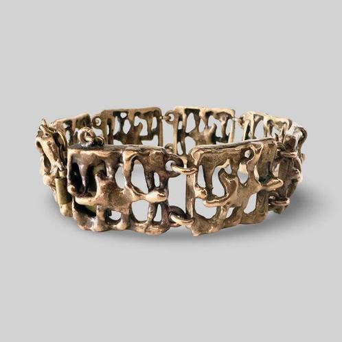 Brons - Schakelarmband - Attr. Kalevi Sara, Antiek en Kunst, Antiek | Meubels | Stoelen en Banken