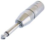 Neutrik NA2MP XLR male - 6.35mm mono jack adapter, Muziek en Instrumenten, Kabels en Stekkers, Verzenden, Nieuw