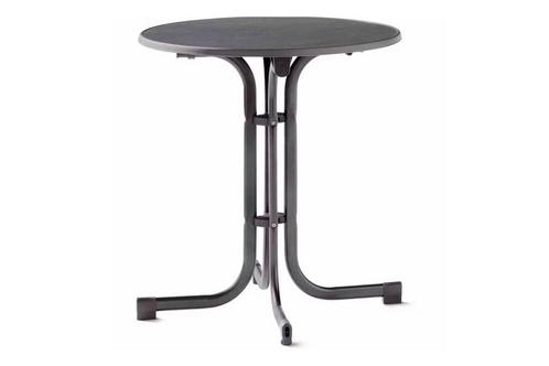 Sieger Boulevard klaptafel 70 cm antraciet, Tuin en Terras, Tuintafels, Nieuw, Overige materialen, Rond, Verzenden
