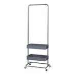 Kledingrek Kumad kapstok op wielen 174,5x58x36 cm donkergrij, Verzenden, Nieuw