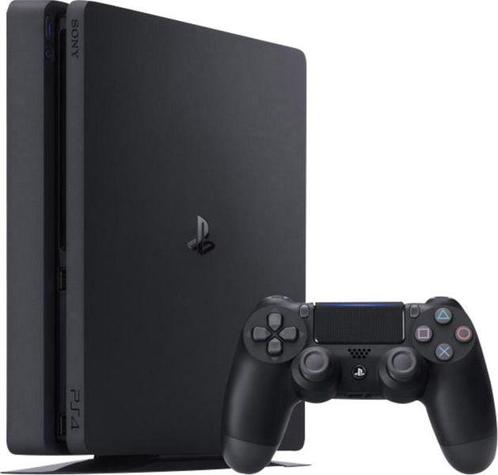 Sony PlayStation 4 Slim 500GB-Zwart (PlayStation 4) Gebruikt, Spelcomputers en Games, Spelcomputers | Sony PlayStation 4, Zo goed als nieuw