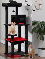 Kattenkrabpaal Gotisch –5 Niveaus met Hangmat en am Speelbal, Dieren en Toebehoren, Verzenden, Nieuw