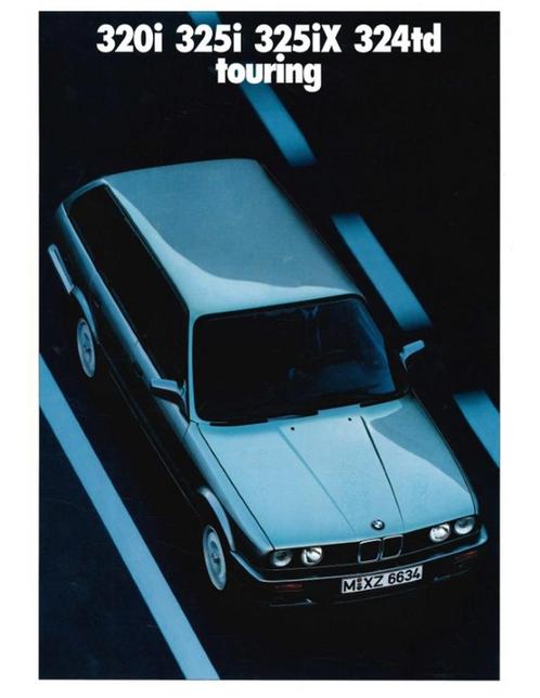 1987 BMW 3 SERIE TOURING BROCHURE ENGELS, Boeken, Auto's | Folders en Tijdschriften, BMW