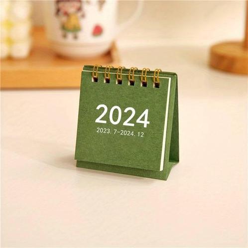 Groene Flap Kalender 2024 - Staand Flipboekje, 7x7 cm, Boeken, Overige Boeken, Verzenden