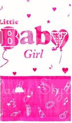 Tafelkleed Baby Girl - Gender Reveal - roze - baby girl tafe, Ophalen of Verzenden, Nieuw
