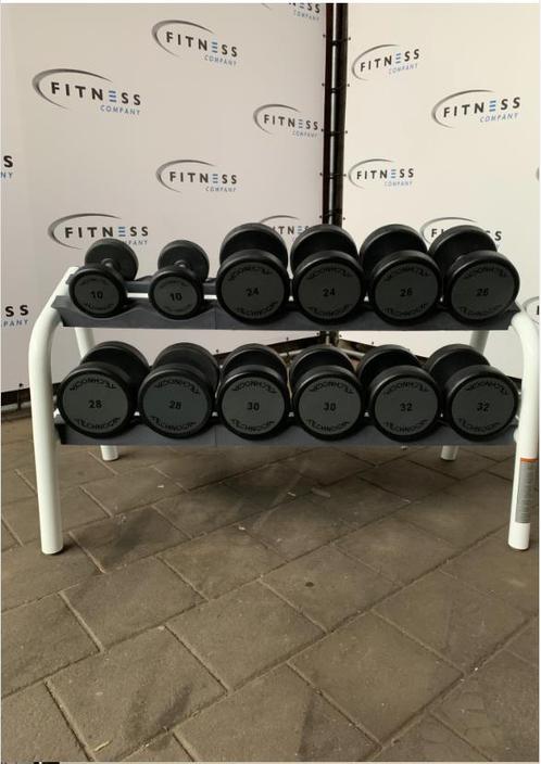 Technogym dumbells | rek | set | Kracht |, Sport en Fitness, Fitnessmaterialen, Overige typen, Gebruikt, Verzenden