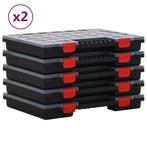 vidaXL Assortimentsdozen 10 st 40x30x5 cm polypropeen, Doe-het-zelf en Verbouw, Gereedschapskisten, Verzenden, Nieuw