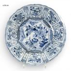 Kraakporselein - vogel in stervormig perk - Ming porselein -