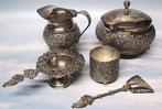 GERO - Suiker en roomstel (5) - Verzilverd - Verzilverd, Antiek en Kunst