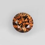 1 pcs Diamant (Natuurlijk gekleurd) - 0.52 ct - Rond - Fancy, Nieuw