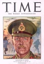 Cover Time Magazine1942 met Generaal Sir Harold Alexander, Verzamelen, Militaria | Tweede Wereldoorlog, Verzenden, Foto of Poster