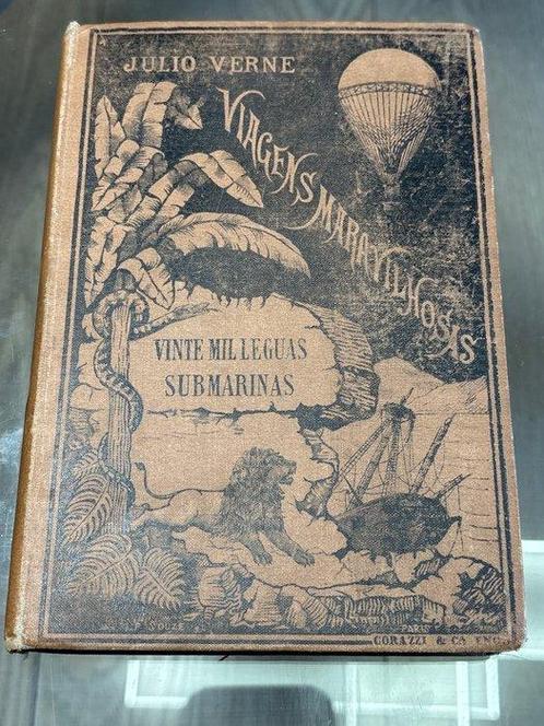 Julio Verne - Vinte Mil Leguas Submarinas - 1887, Antiek en Kunst, Antiek | Boeken en Bijbels