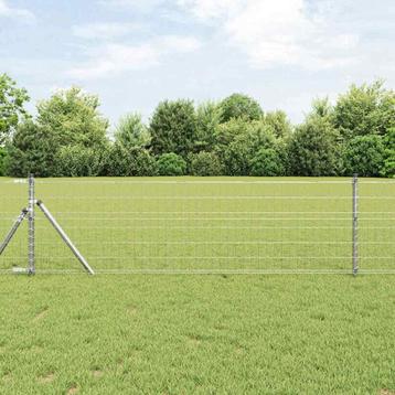 vidaXL Euro Hek 0.8x10 m Gegalvaniseerd Staal beschikbaar voor biedingen