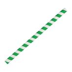 Groen/wit gestreepte papieren smoothie rietjes 21cm | 250, Verzenden, Nieuw in verpakking