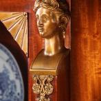 Mahonie 3-deurs Bibliotheekkast  Salonkast  brandmerk Janse, Antiek en Kunst, Ophalen of Verzenden