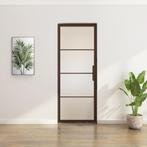Stalen Taatsdeur - Brons - 4 Vlaks - Mat glas, Doe-het-zelf en Verbouw, Deuren en Horren, 80 tot 100 cm, Overige typen, Nieuw