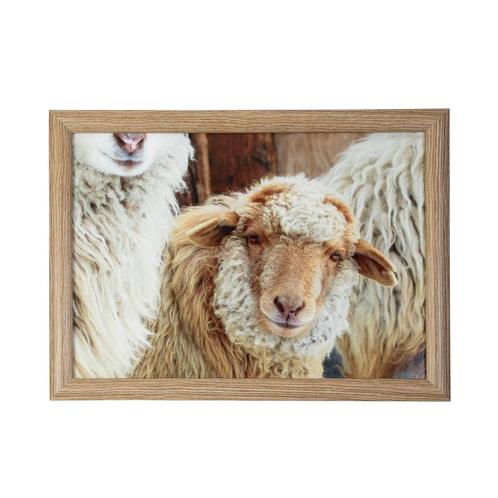 schootkussen schaapjes beige 43cm, Huis en Inrichting, Woonaccessoires | Overige, Verzenden