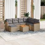 vidaXL 8-delige Loungeset met kussens poly rattan gemengd, Tuin en Terras, Tuinsets en Loungesets, Verzenden, Nieuw, Rotan, Loungeset