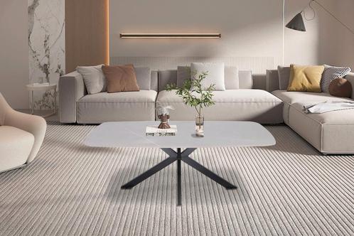 Salontafel Apollo 130cm Grijs Marmer - RD3400-3, Huis en Inrichting, Tafels | Salontafels, Nieuw, Ophalen of Verzenden