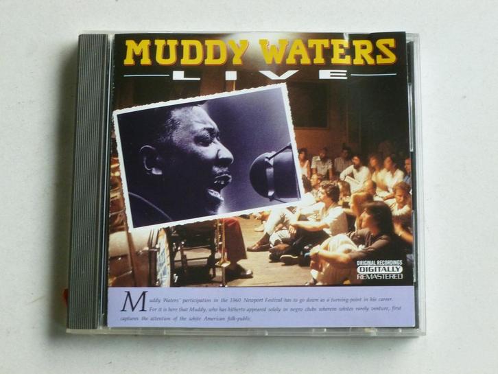 Muddy Waters - Live, Cd's en Dvd's, Cd's | Jazz en Blues, Zo goed als nieuw, Verzenden