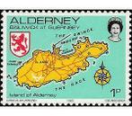Postzegels Alderney- grote keuze