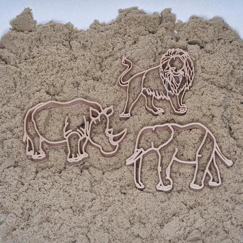 Safari stekers voor bij het Kinetisch Zand 3 stuks, Kinderen en Baby's, Speelgoed | Overig