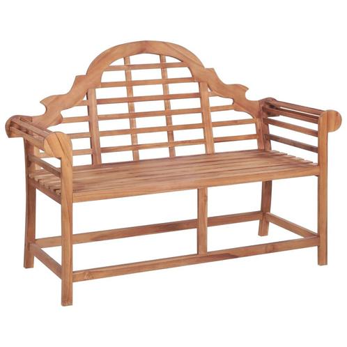 vidaXL Tuinbank 127x58,5x92,5 cm massief teakhout, Tuin en Terras, Tuinbanken, Nieuw, Teakhout, Verzenden