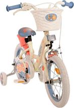 Stitch Stitch Kinderfiets Meisjes 14 inch Crème Koraal Blauw, Verzenden, Zo goed als nieuw