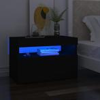 vidaXL Nachtkastje met LED-verlichting 60x35x40 cm bewerkt, Huis en Inrichting, Minder dan 45 cm, Verzenden, Nieuw, Minder dan 55 cm