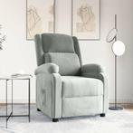 vidaXL Fauteuil verstelbaar fluweel lichtgrijs, Huis en Inrichting, Fauteuils, Verzenden, Nieuw