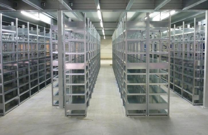 Meta Clip legbordstelling 250x130x60 cm, 6 legborden, Zakelijke goederen, Kantoor en Winkelinrichting | Magazijn, Stelling en Opslag