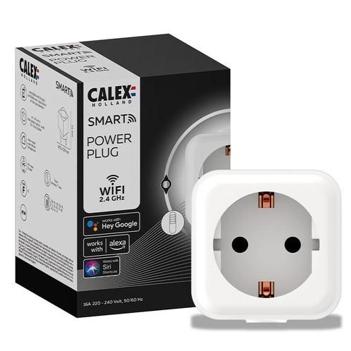 Calex Slimme Stekker - Slimme Plug met Energiemeter - Wit, Huis en Inrichting, Lampen | Losse lampen, Ophalen of Verzenden