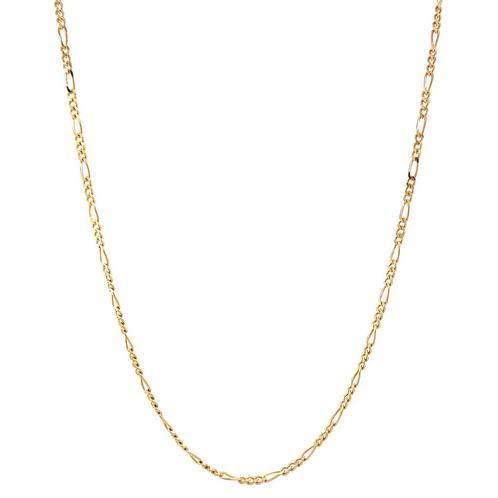 Gouden figaro collier 14 krt, Sieraden, Tassen en Uiterlijk, Kettingen, Nieuw, Ophalen of Verzenden