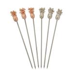 Cocktail Prikker | 6 Stuks | Ananas, Verzenden