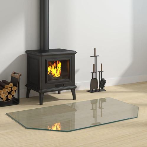 vidaXL Glasplaat openhaard zeshoekig 100x60 cm, Doe-het-zelf en Verbouw, Glas en Ramen, Nieuw, Verzenden